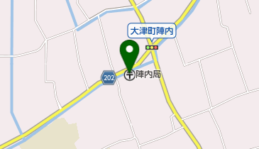 陣内郵便局の地図画像