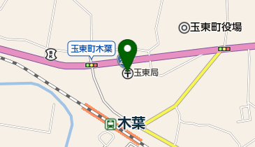 玉東郵便局の地図画像