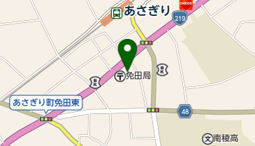 免田郵便局の地図画像
