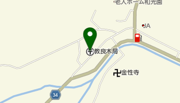 教良木郵便局の地図画像