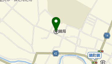 鏡郵便局の地図画像