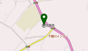 北部郵便局の地図画像