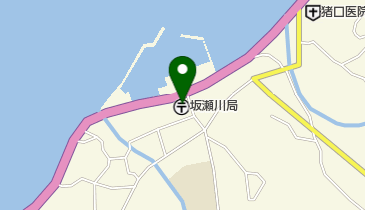 坂瀬川郵便局の地図画像
