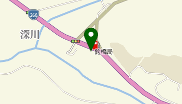 釣橋郵便局の地図画像