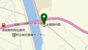 水俣陣内郵便局の地図画像