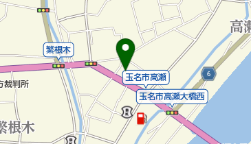 玉名高瀬郵便局の地図画像
