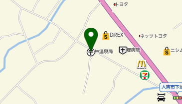 林温泉郵便局の地図画像