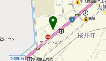 水俣昭和郵便局の地図画像