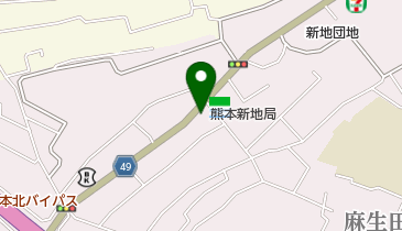 熊本新地郵便局の地図画像