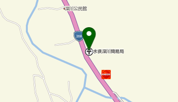 水俣深川簡易郵便局の地図画像
