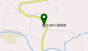 大津平川簡易郵便局の地図画像