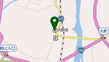 犬飼郵便局の地図画像