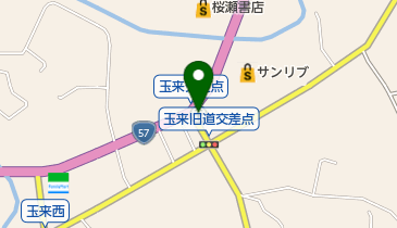 玉来郵便局の地図画像