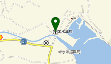 米水津郵便局の地図画像