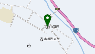 山国郵便局の地図画像