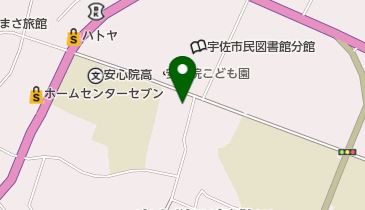 安心院郵便局の地図画像