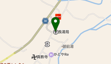 長湯郵便局の地図画像