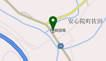 佐田郵便局の地図画像