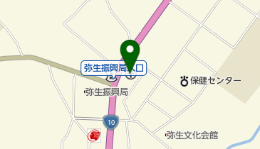 弥生郵便局の地図画像