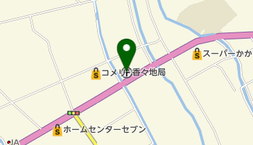 香々地郵便局の地図画像