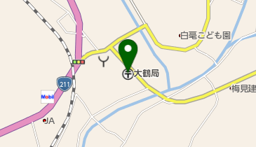 大鶴郵便局の地図画像