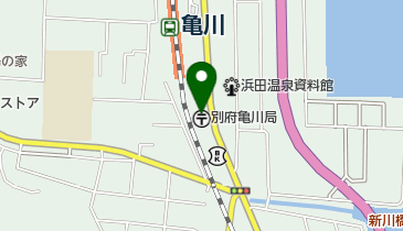 別府亀川郵便局の地図画像