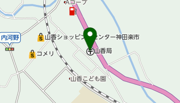 山香郵便局の地図画像