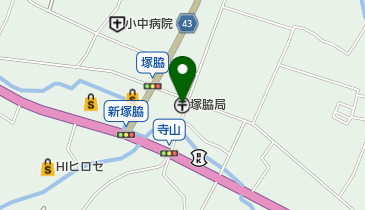 塚脇郵便局の地図画像