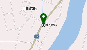 柳ヶ浦郵便局の地図画像