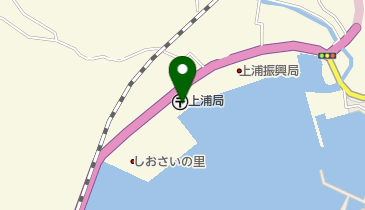 上浦郵便局の地図画像