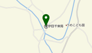 宇目千束郵便局の地図画像