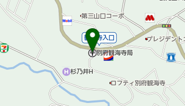 別府観海寺郵便局の地図画像