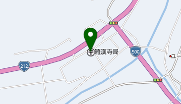 羅漢寺郵便局の地図画像