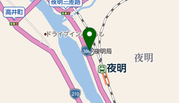 夜明郵便局の地図画像