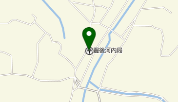 豊後河内郵便局の地図画像