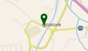 日田石井郵便局の地図画像
