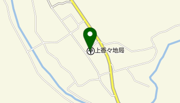 上香々地郵便局の地図画像