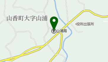 山浦郵便局の地図画像