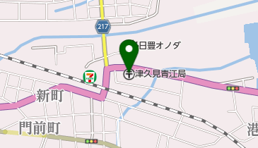 津久見青江郵便局の地図画像