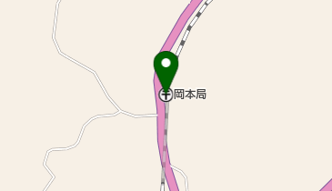 岡本郵便局の地図画像