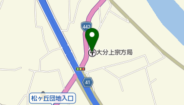 大分上宗方郵便局の地図画像