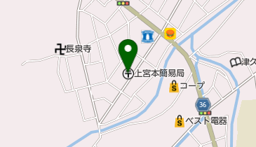 上宮本簡易郵便局の地図画像