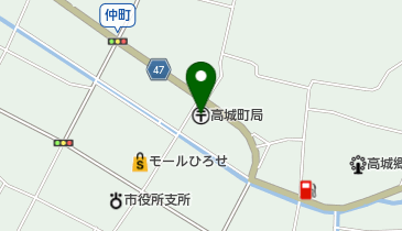 高城町郵便局の地図画像