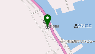 外浦郵便局の地図画像