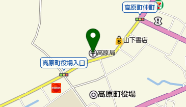 高原郵便局の地図画像