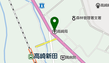 高崎郵便局の地図画像