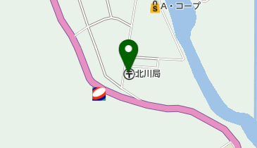 北川郵便局の地図画像