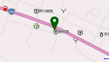 野尻郵便局の地図画像