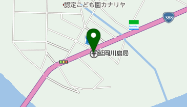 延岡川島郵便局の地図画像