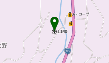 上野郵便局の地図画像